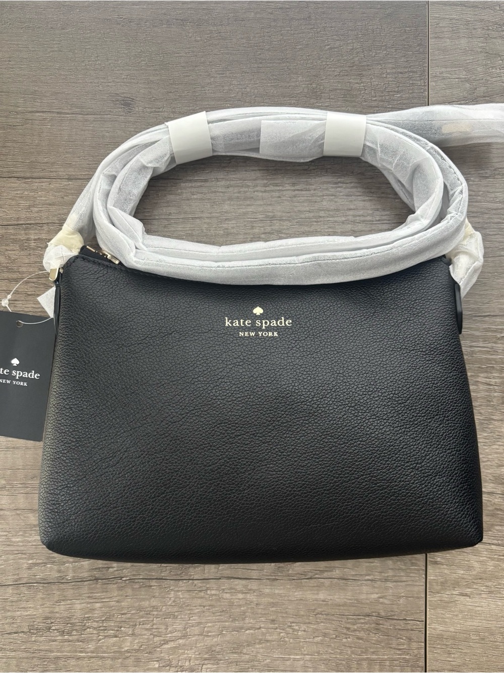 Kate Spade New York Bailey Black Pebbled Leather Shoulder Bag